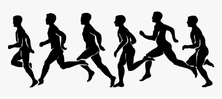 Cross Country Running Clip Art Portable Network Graphics - People Running Clipart, HD Png Download