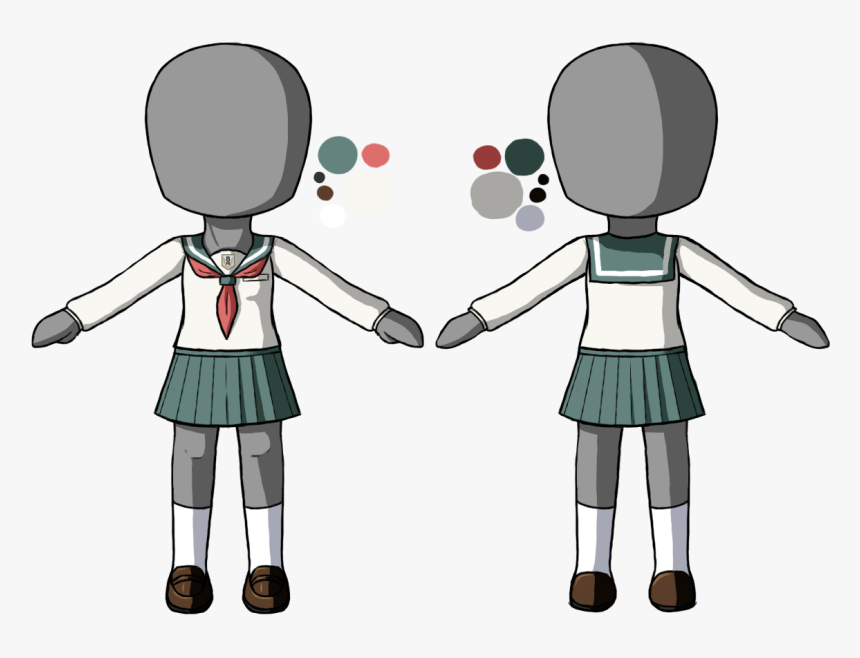 Byakudan Female Uniform - Corpse Party Byakudan Senior High School, HD Png Download