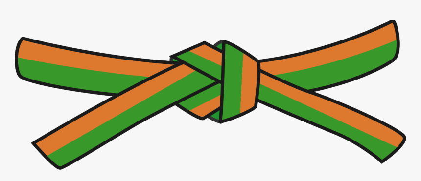 Orange Green Belt Judo, HD Png Download