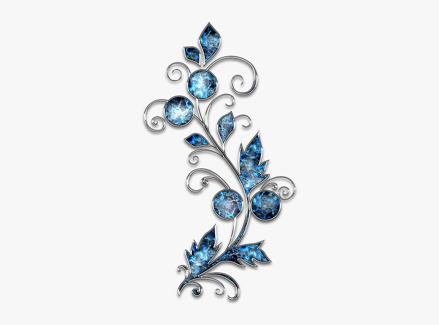 Decor, Ornament, Jewelry, Flower, Blue, Silver - Samsung J4 Plus Cases For Girls, HD Png Download