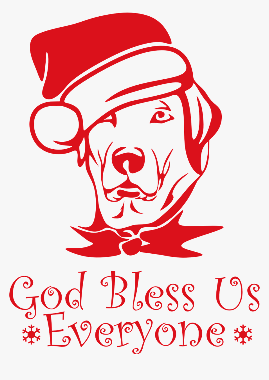 Christmas Dog Vector Free, HD Png Download
