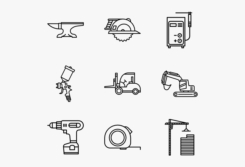 Tools And Machinery - Tools And Machinery Icon, HD Png Download