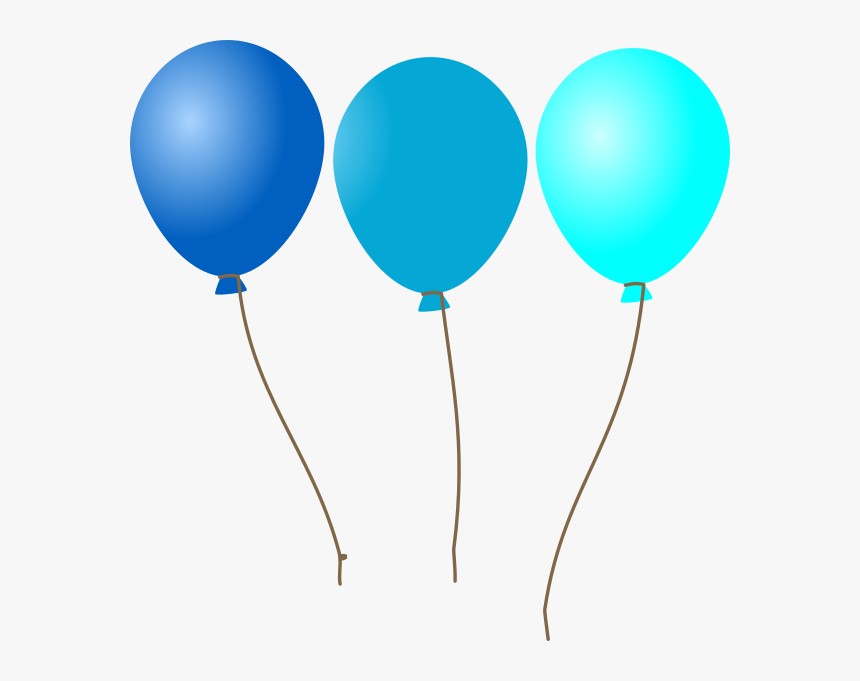 Transparent Blue Balloons Png - Balloon, Png Download