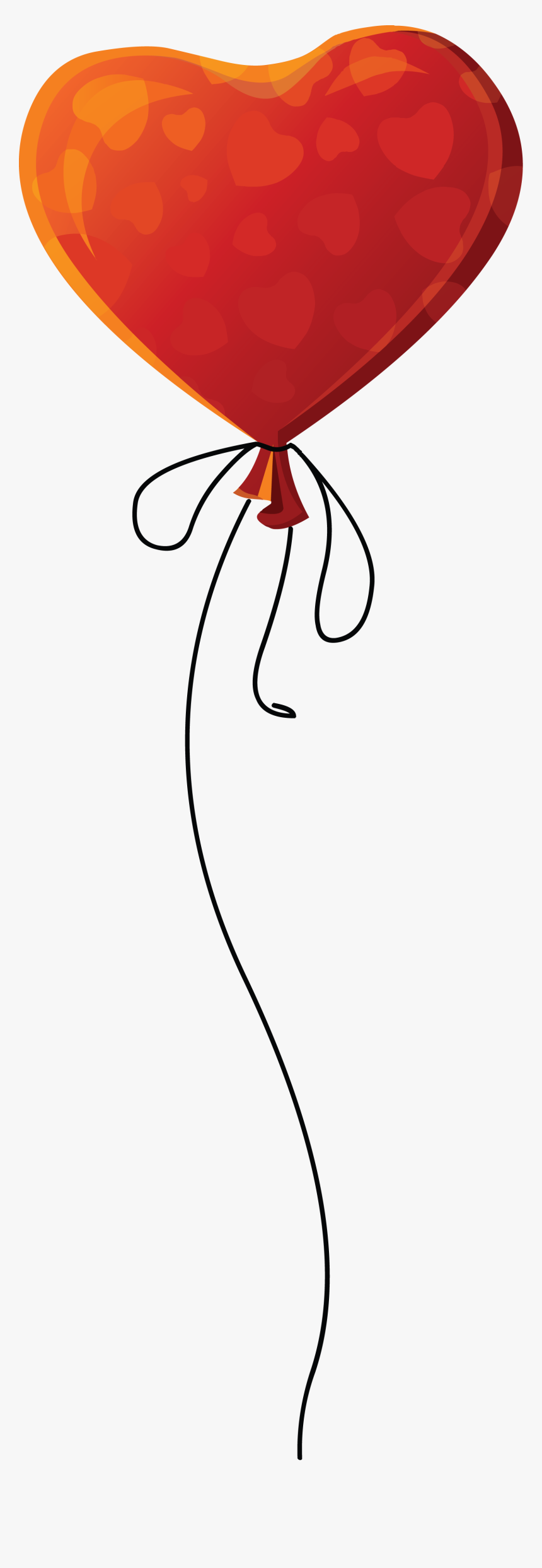 Heart Balloon Png Image, Free Download, Heart Balloons - Line Balloon Png, Transparent Png