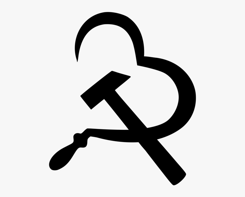 Hammer And Sickle Png - Anarchist Hammer And Sickle, Transparent Png