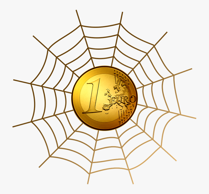 Euro, Currency, Money, Cobweb, Web - Png Clipart Spider Web, Transparent Png