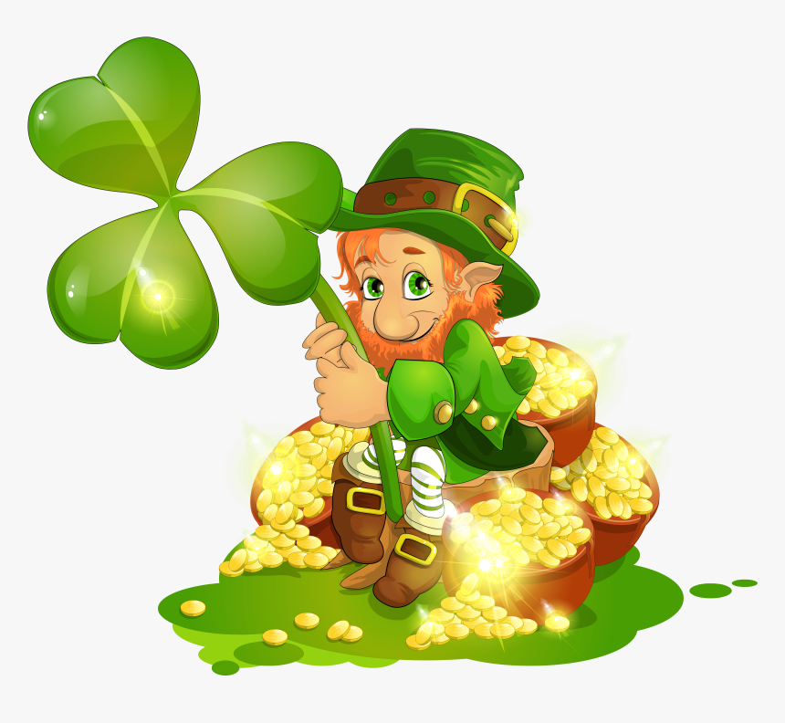 Saint Patricks Day Leprechaun With Pot Of Gold And - St Patrick's Day 2019 Clipart, HD Png Download