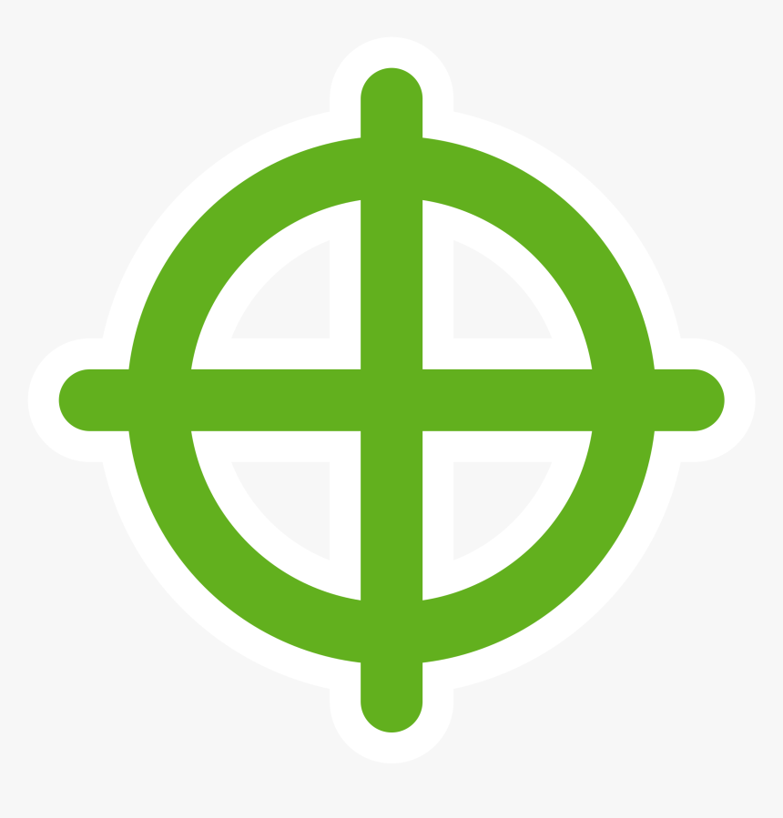 Primary Add Target Clip Arts - Target Icon Green, HD Png Download