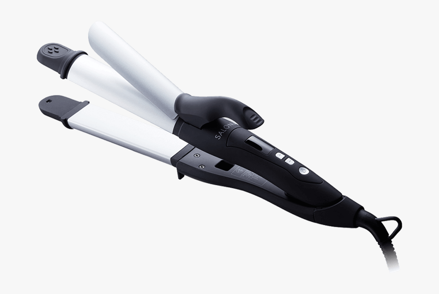2way Straight & Curl Iron - Salonia 2way Straight & Curl, HD Png Download