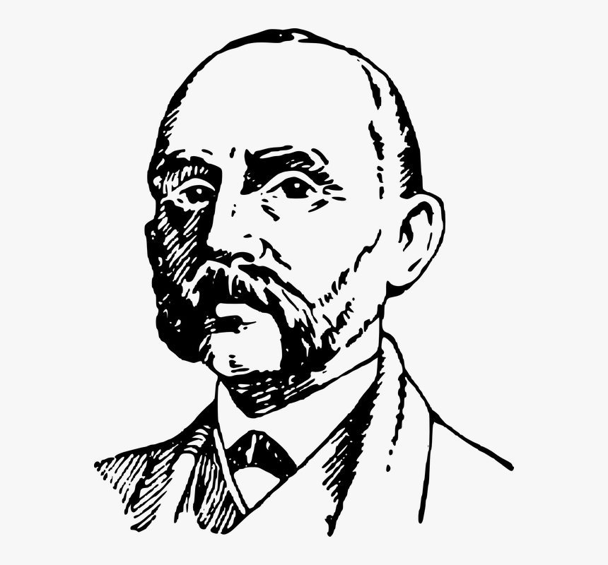 Drawing Man With Mustache, HD Png Download