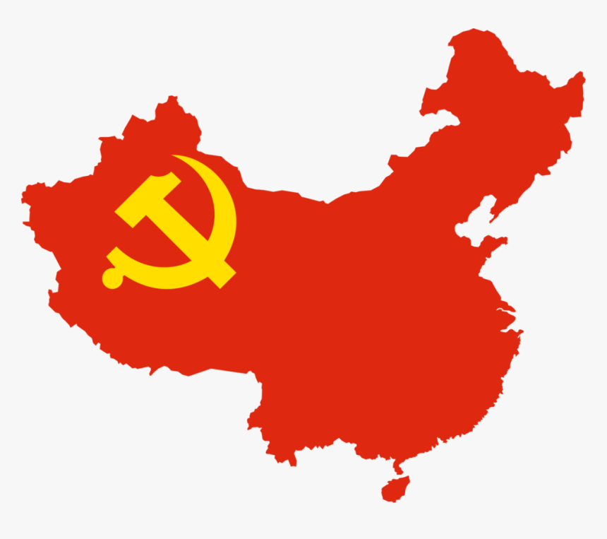 Flag Of China Map PNG