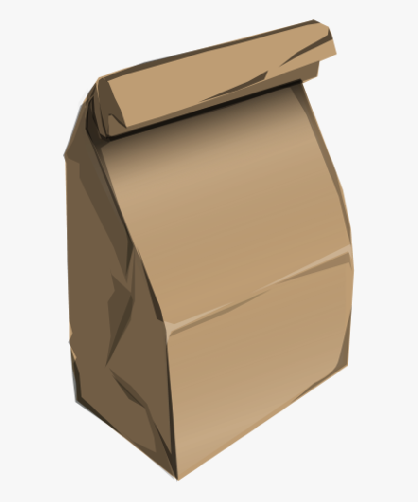 Vector Clip Art - Brown Paper Bag Vector, HD Png Download