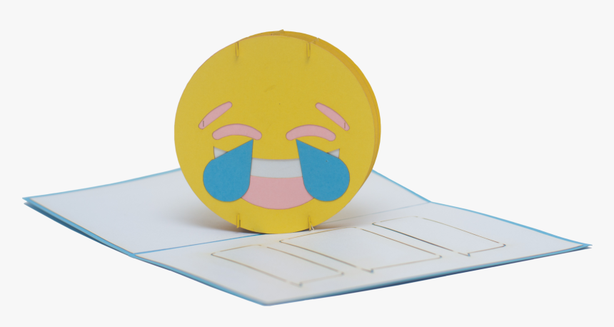 Laughing Emoji Pop Up Card - Emblem, HD Png Download