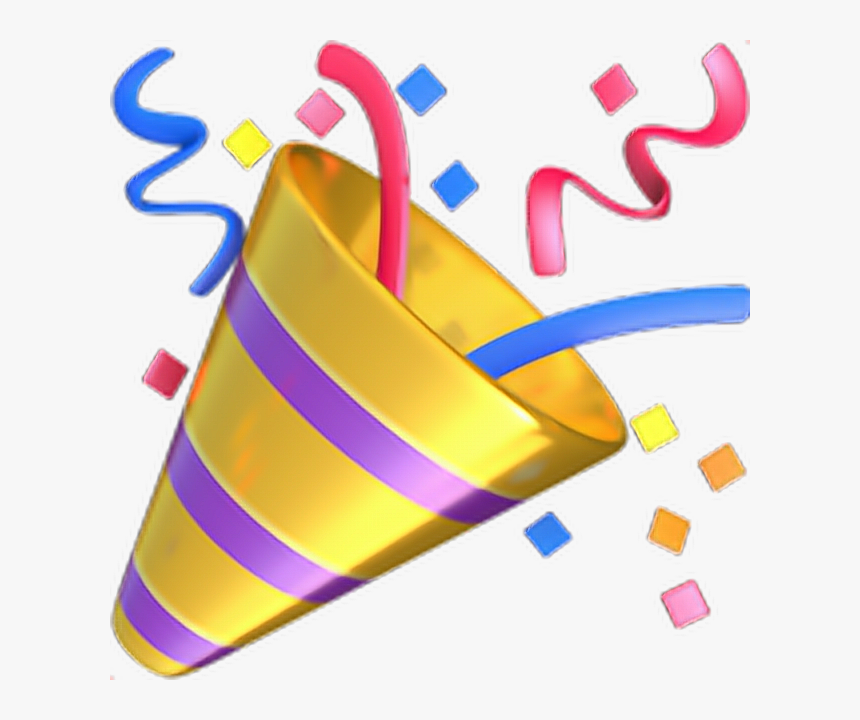 Party Popper Emoji 🎉 Party Popper Emoji Emoticon Party Emoji, HD Png
