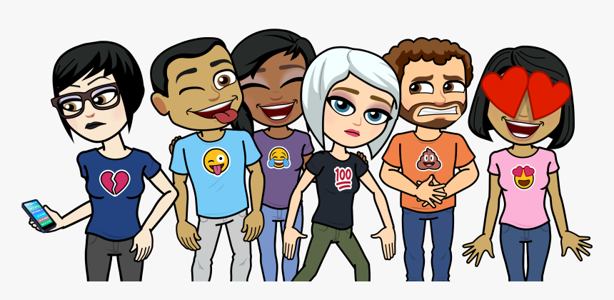 Put Two Bitmojis Together, HD Png Download