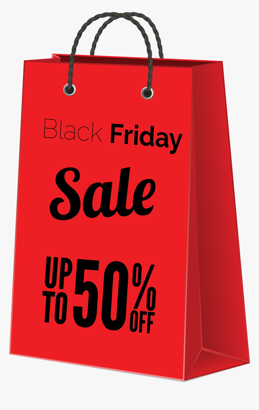 Png Black And White Black Friday Sale Red Png Image - Sales Shopping Bags Png, Transparent Png