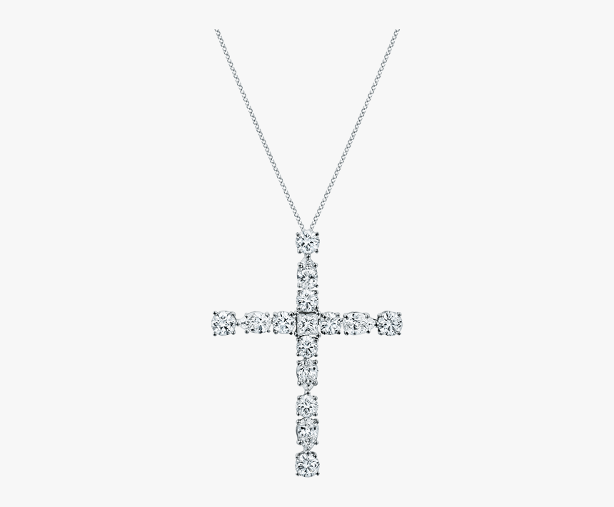 Symbols By Harry Winston, Small Diamond Madonna Cross - Cross, HD Png Download
