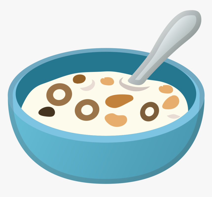 Breakfast Art,cuisine,baby Food,rice Cereal,dairy - Bowl Of Cereal Png, Transparent Png