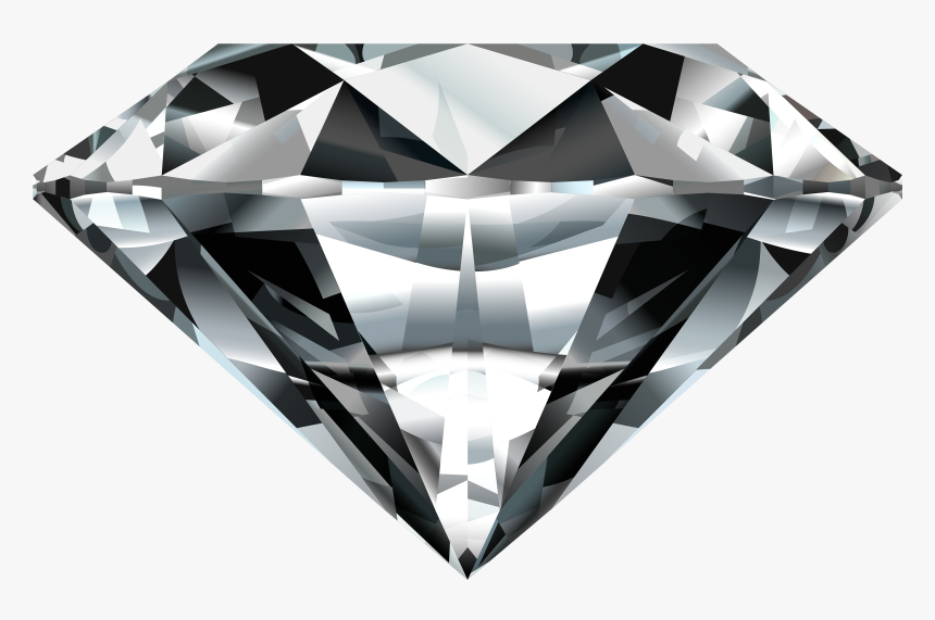 The Diamond ~ Symbol Of Durability - Diamond On Black Background, HD Png Download