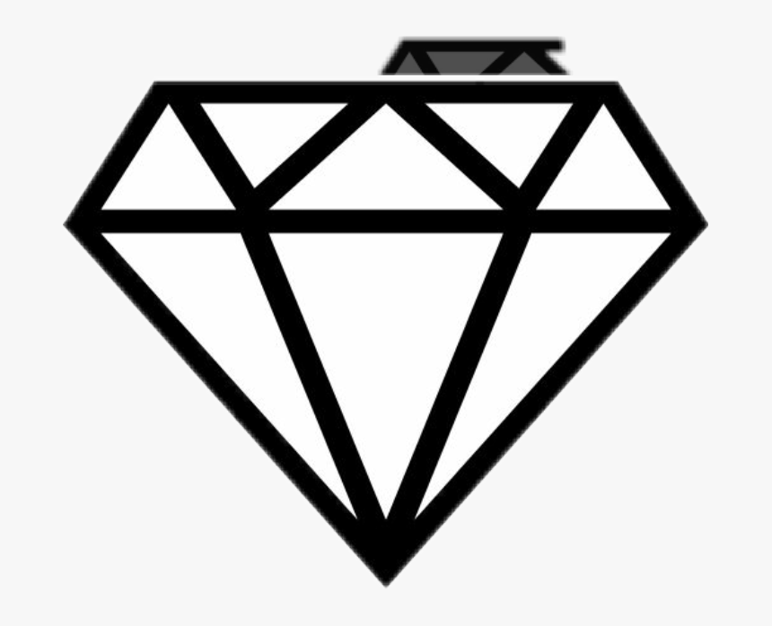 #diamond #png #stikers #popular - Stencil Of A Diamond, Transparent Png