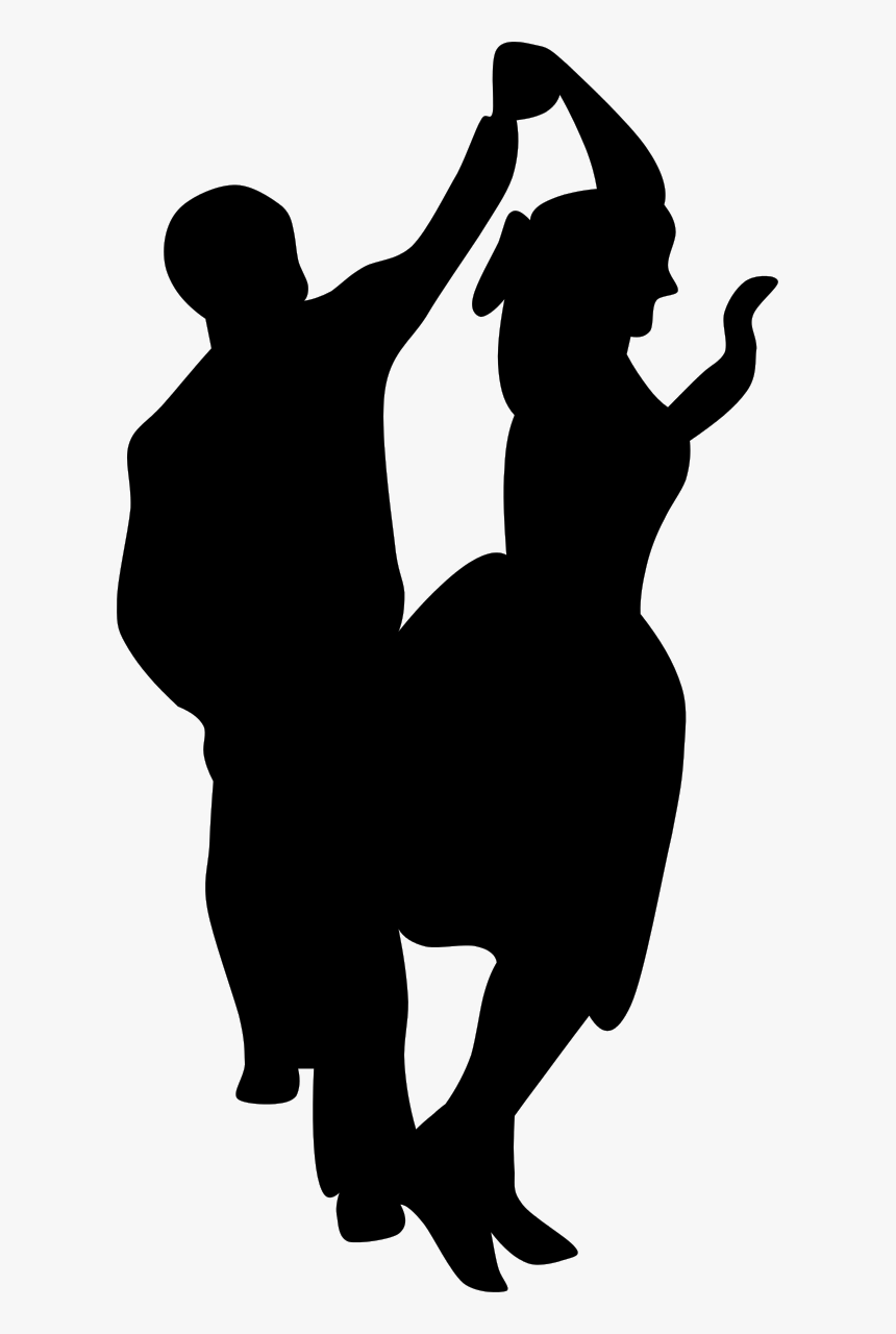 Dance Rock And Roll Clip Art - Dancing Black & White, HD Png Download