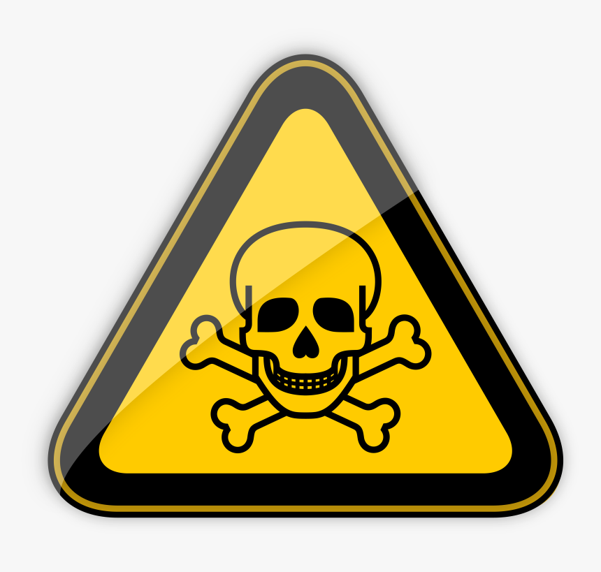 Toxic Warning Sign Png Clipart - Toxic Warning Label, Transparent Png