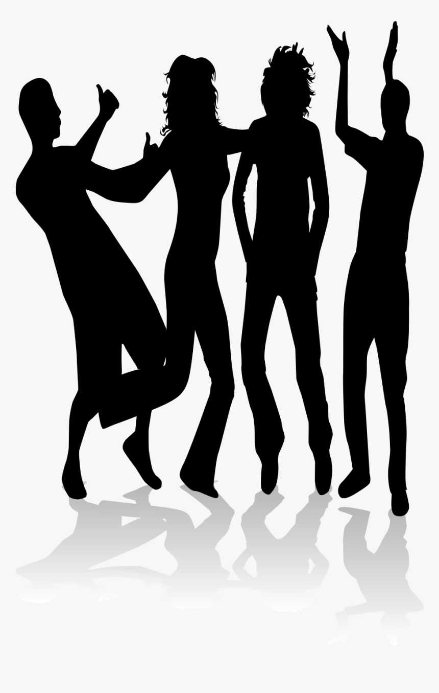 Square Dance Silhouette - Silhouette Of People Dancing Transparent, HD Png Download