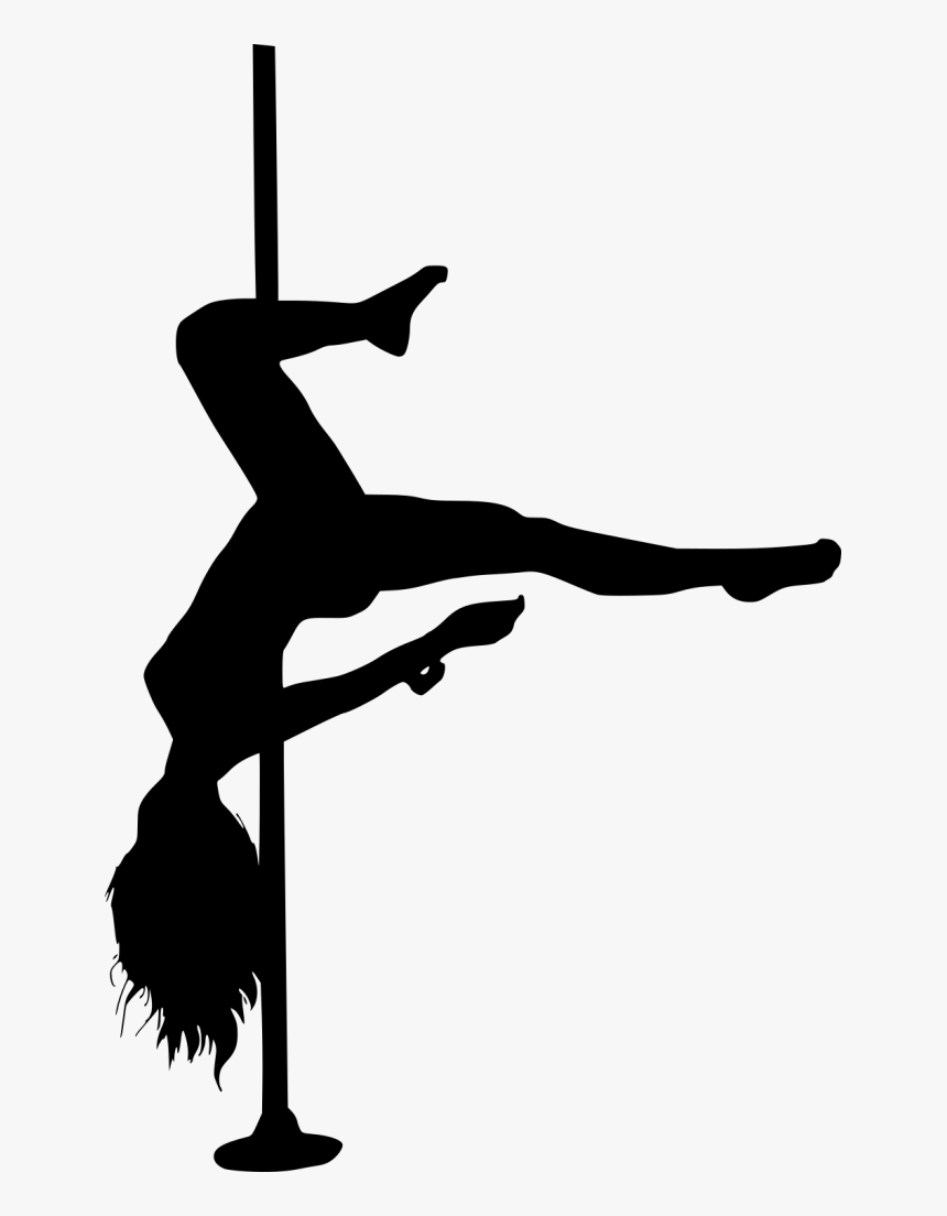 Pole Dancer Silhouette Png, Transparent Png