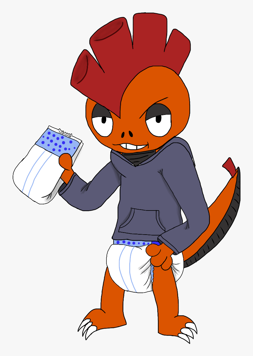 Diapered Scrafty , Png Download - Cartoon, Transparent Png