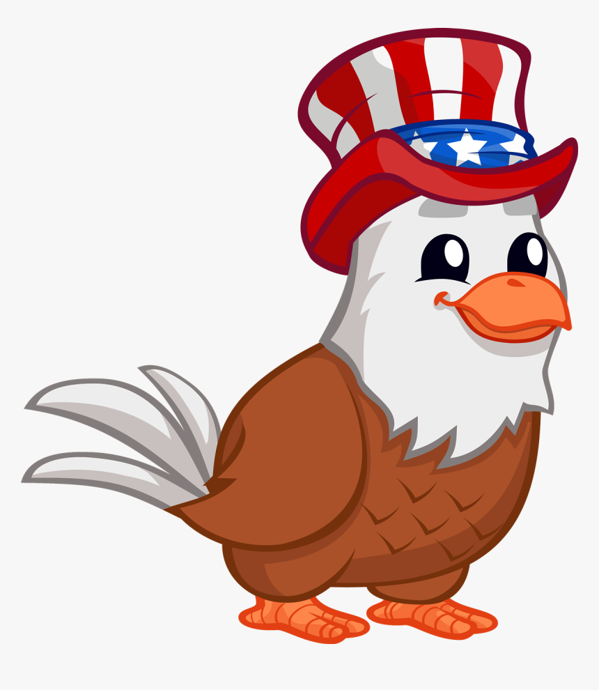 Patriotic Turkey Picture Library Download - Clip Art Patriotic Eagle, HD Png Download