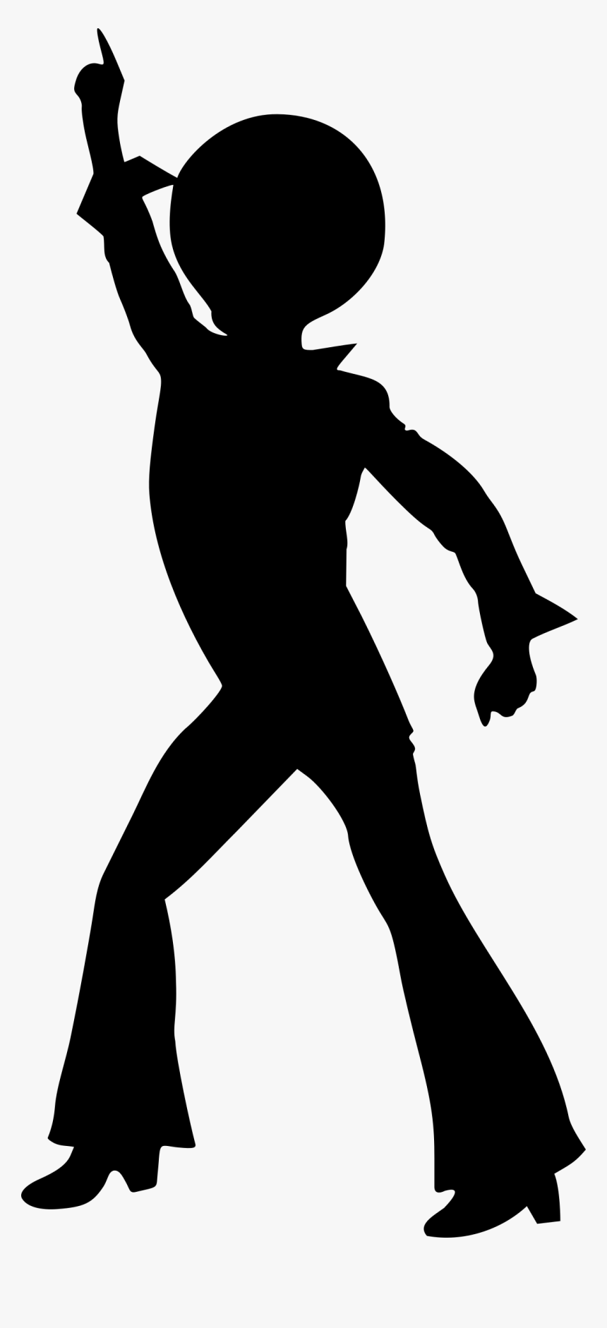 Disco Silhouette Clip Art - Disco Silhouette, HD Png Download