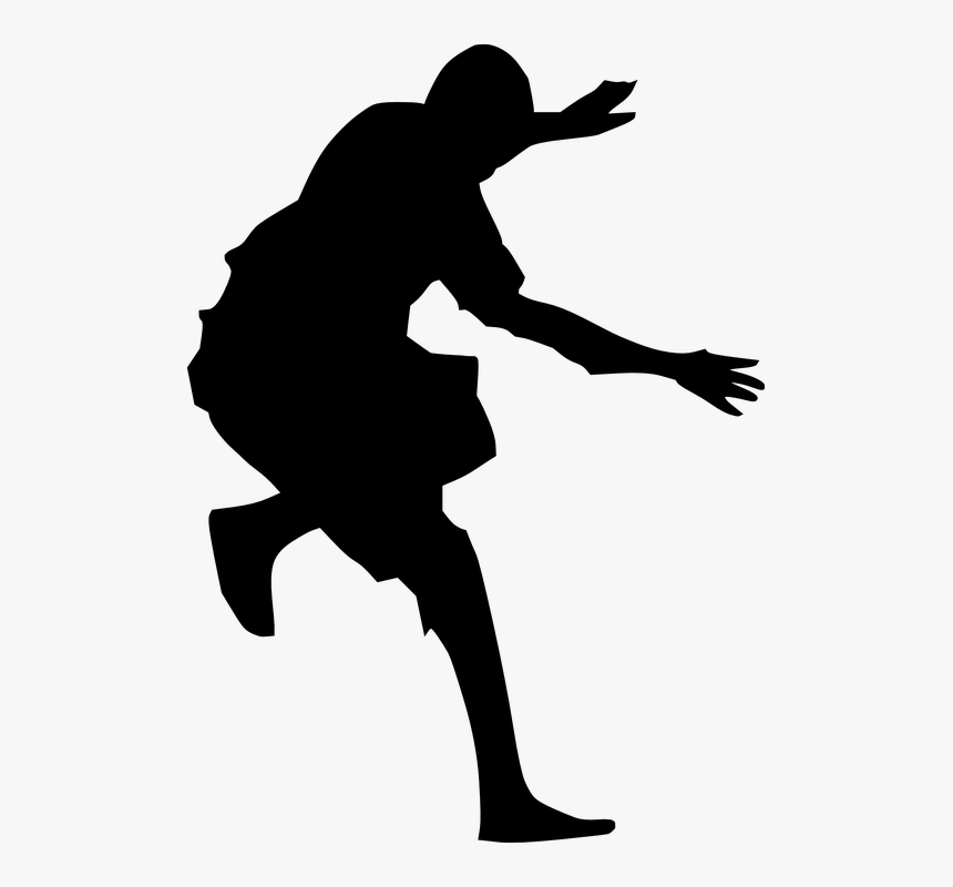 Dance, Man, Black, People, Guy, Silhouette, Male - Person Jumping Silhouette Png, Transparent Png