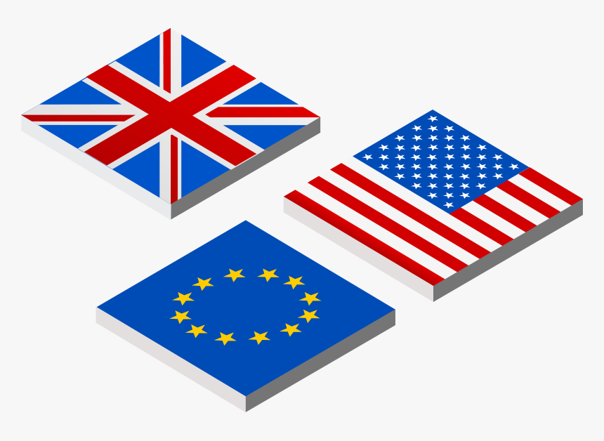 United Kingdom Flag Of The United States European Union - United States And United Kingdom Flag, HD Png Download