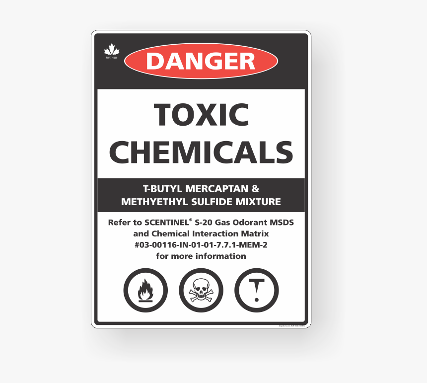 Danger Toxic Chemicals Sign - Euclid Chemical, HD Png Download