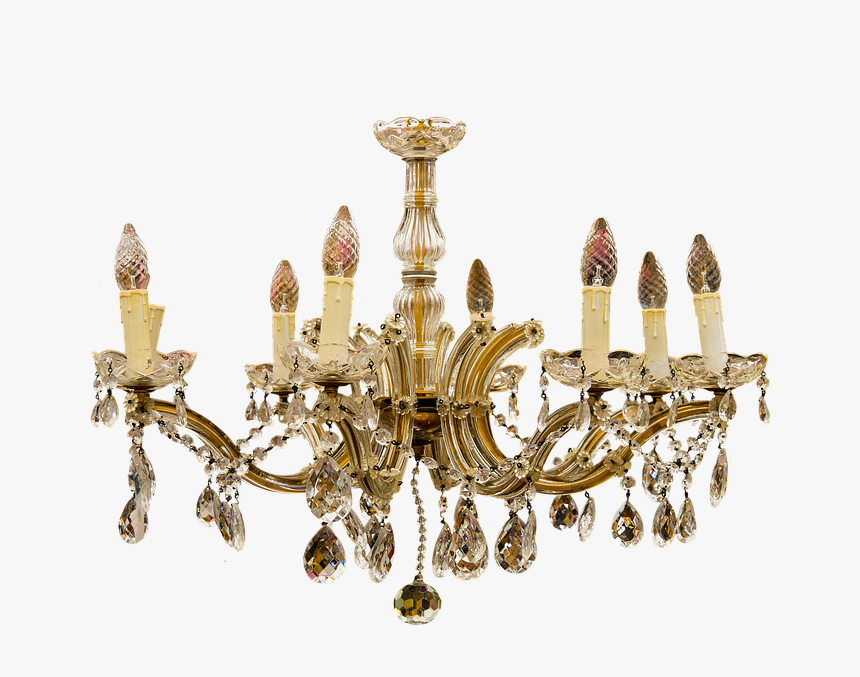 Chandelier, Lamp, Candlestick, Isolated, Lighting - Transparent Transparent Background Chandelier Png, Png Download