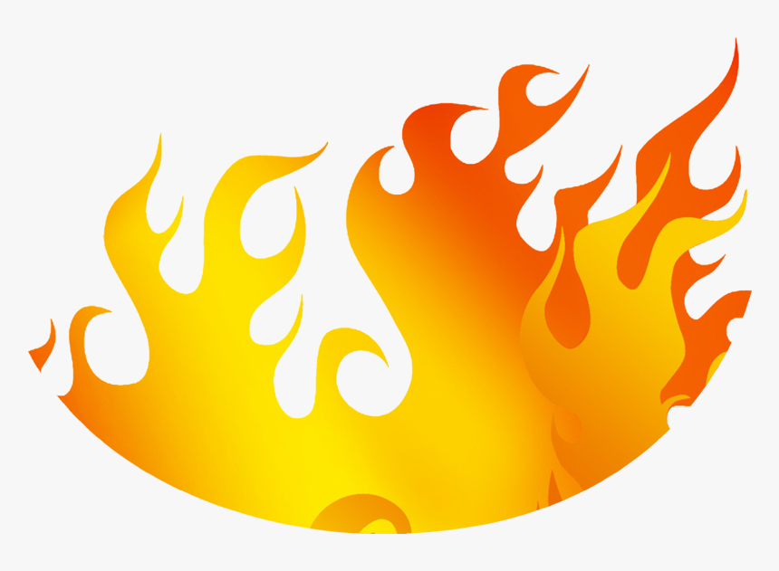 Fire Clip Logo Design - Flame, HD Png Download