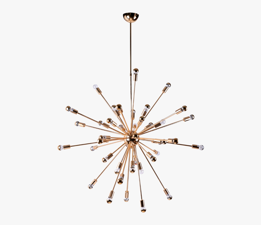 Gold Chandelier Png - Sputnik Gold, Transparent Png