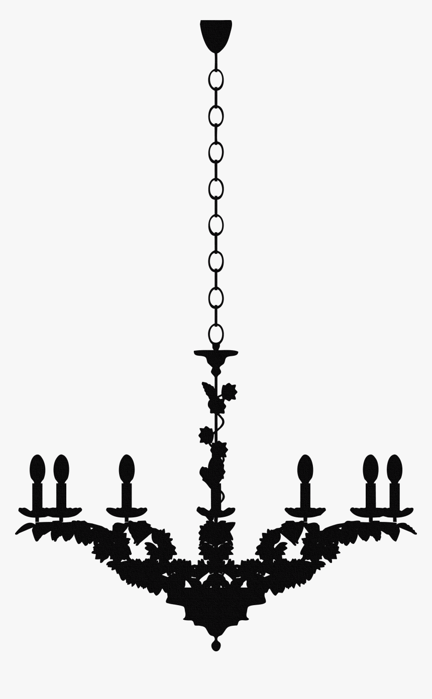 Chandelier Silhouette, HD Png Download