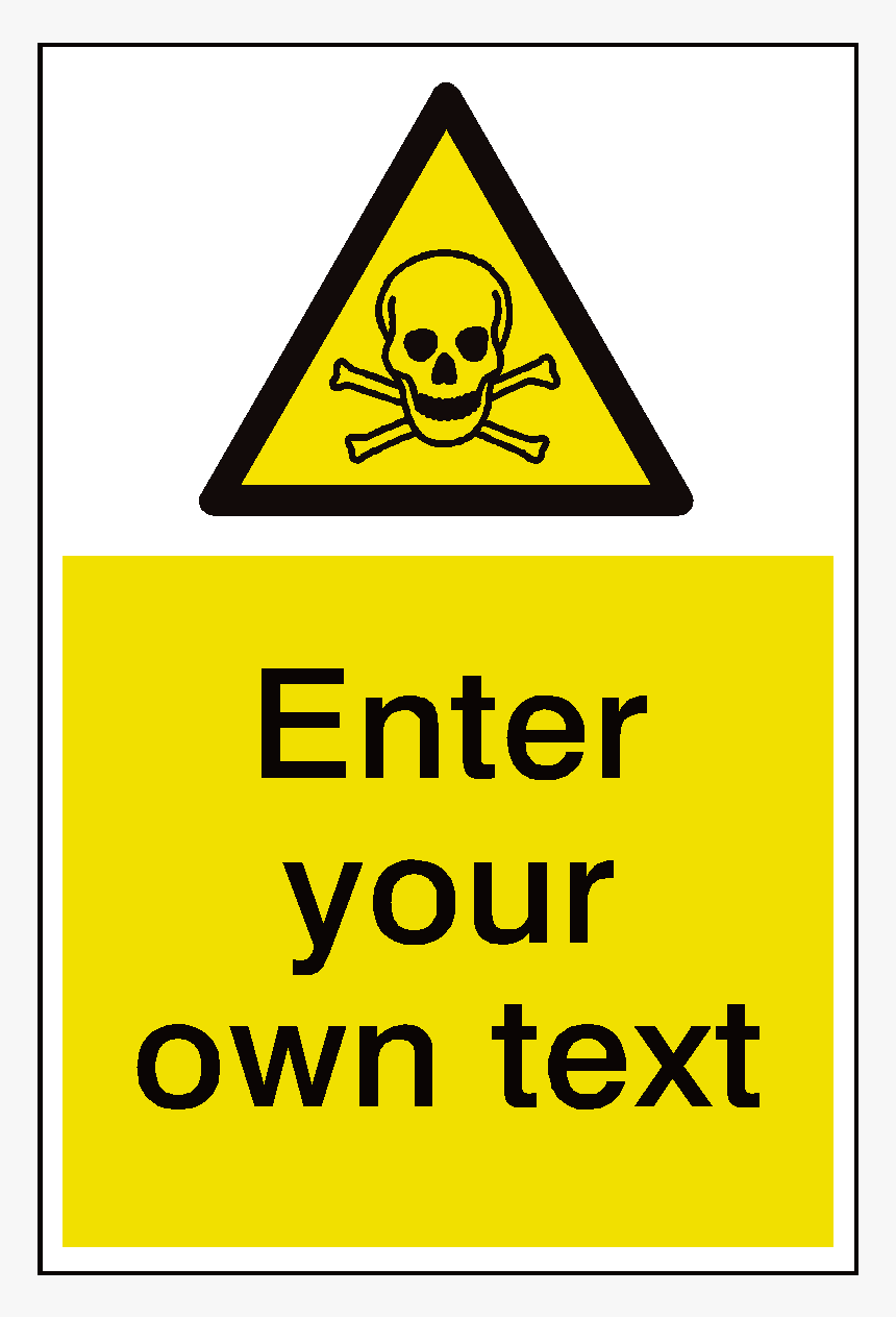 Toxic Material Custom Hazard Sticker - Vehicles Reversing Warning Sign, HD Png Download