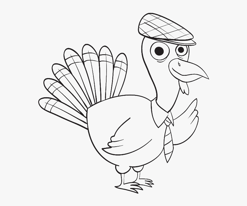 Transparent Funny Turkey Png - Cartoon, Png Download