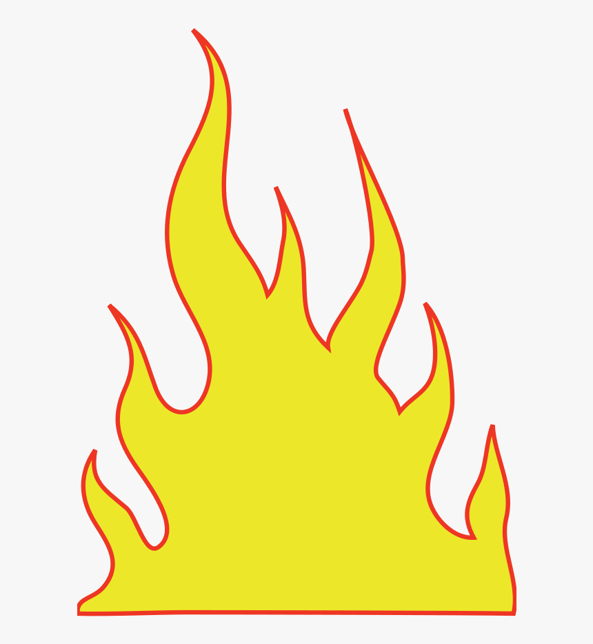 Vector Flame Clipart Image - Yellow Flames, HD Png Download
