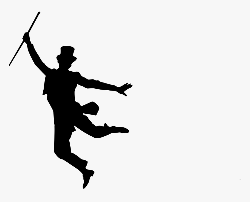 Silhouette, Dance, Silhouette Dancer, Ballet Dancer - Fred Astaire Silhouette, HD Png Download