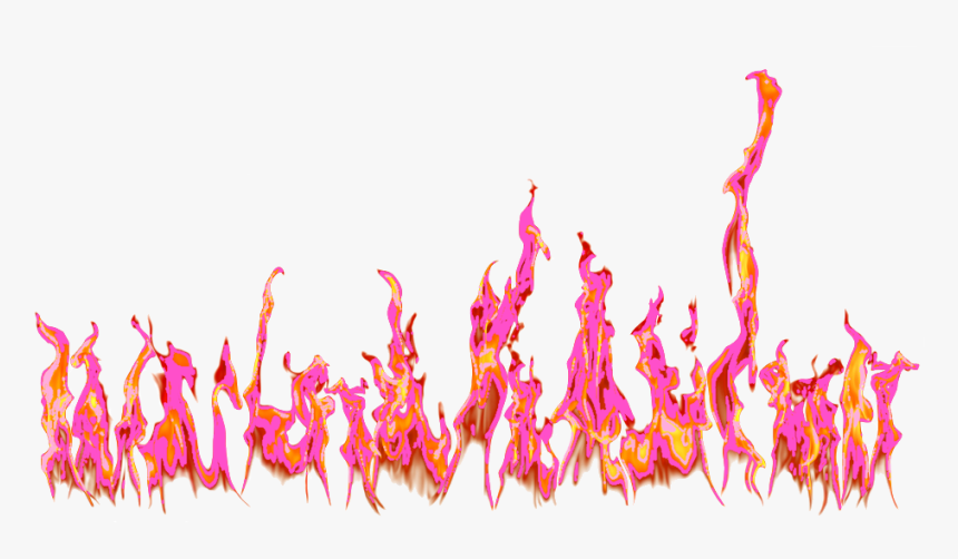 Fire, Orange, And Pink Image - Fire Transparent, HD Png Download