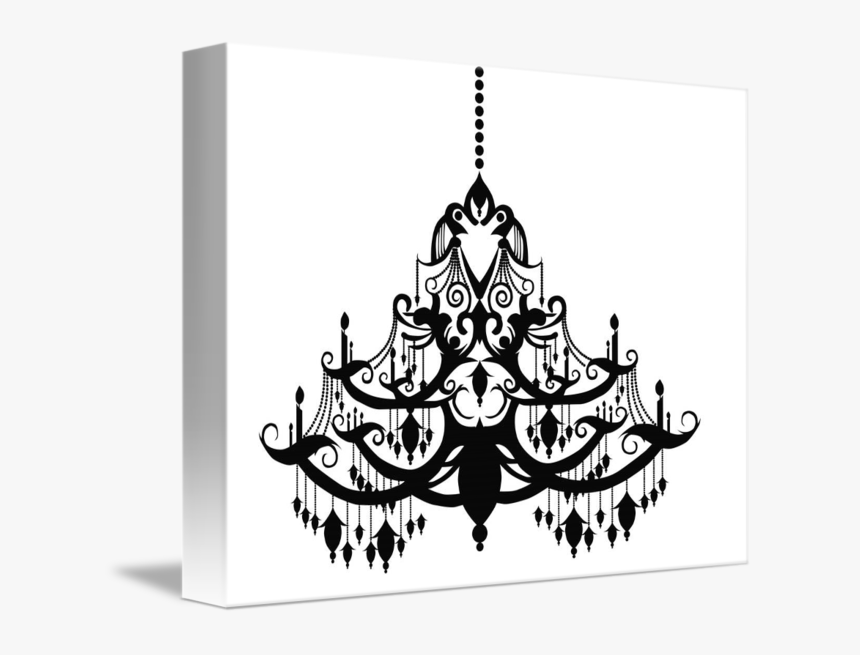 Light Chandelier Silhouette Throw Pillows Clip Art, HD Png Download