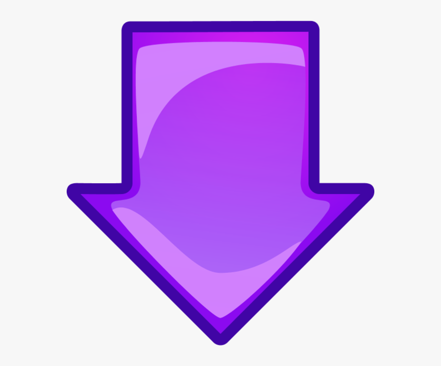 Arrow Orange Down Vector - Down Arrow Clipart, HD Png Download