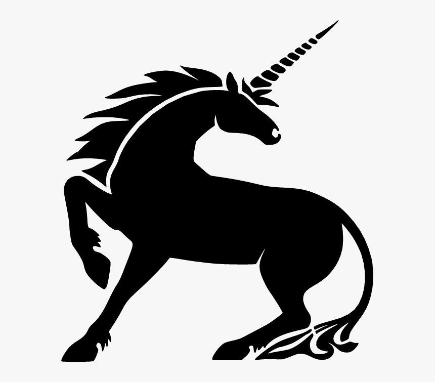 Transparent Unicorn Silhouette Png, Png Download