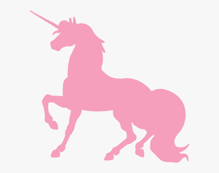 Pink Unicorn Silhouette Png, Transparent Png