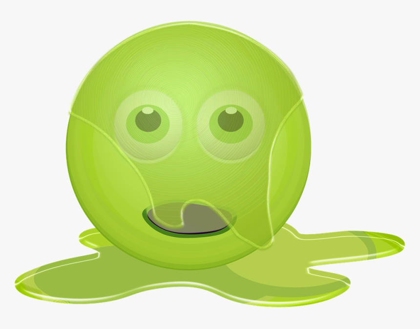 Emoticon, Smiley, Emoji, Sick, Snot, Snotty, Mucus - Sümüklü Emoji, HD Png Download