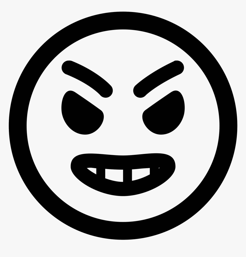 And White,clip Art,oval,symbol,line Art,coloring Expression,style - Icon, HD Png Download