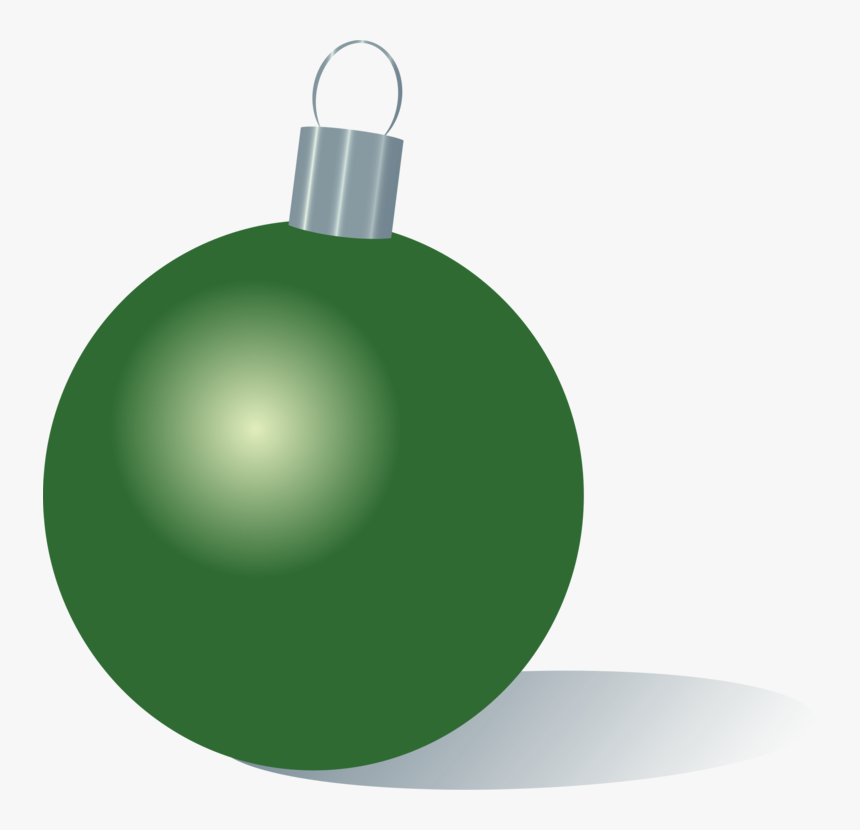 Green Christmas Ornament Clipart, HD Png Download